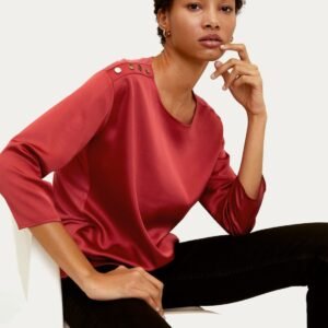 Buttoned Shoulder T-Shirt